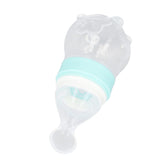 Drfeify multifunction baby feeder bottle closeup highlighting silicone design for safe feeding.