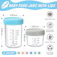 Colorful DRKIO jar lids for quick identification and organization.