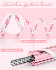 Dr.meter Kids Leash reflective tape improves visibility in low light.