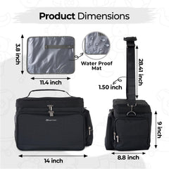 Dropereum Spectra S1/S2 bag insulated liner shows temperature maintenance capability.