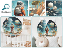 DRWSSR Rocket Travel wall sticker adds dynamic motion to a space corner