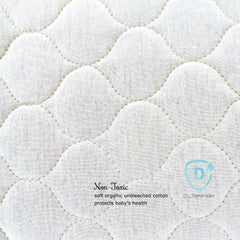 Dry Defender crib pad cover waterproof layer demonstrates leak protection