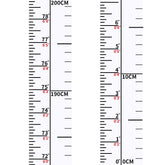 DSCMLIS height indicator ruler on living room wall for easy height tracking