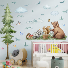 DTLIFEK mountain tree wall decals bring a fresh, nature-inspired vibe to spaces.