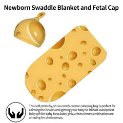 DTYYFBSN cheese infant hat provides warmth for tiny heads.