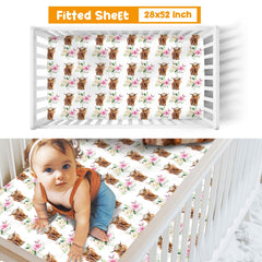 Duckbe fitted crib sheet provides a secure fit on standard cribs