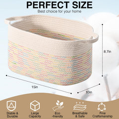 DUHEL basket showing toy organizer design, keeps toys tidy and within reach