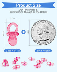 DUIJINYU mini-size acrylic pacifier close-up shows smooth finish ideal for crafts.