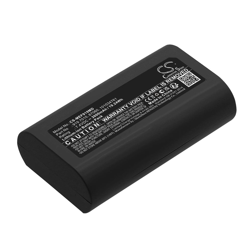 Dujuanly Freestyle battery front view, compact 2600mAh Li-ion replacement
