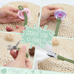 Duludulu pacifier clip secures teether and pacifier during play and exploration