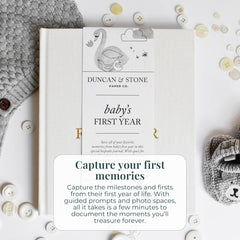 Duncan & Stone Baby First Year Book dimensions fit compact shelves and easy handling