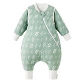 Duomiaomiao 3.5 tog toddler sleep bag front view shows cozy warmth for cool nights