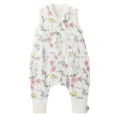 Duomiaomiao sleep bag on toddler bed, breathable cotton keeps night comfort.