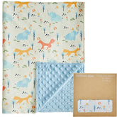 DuShow Animals blanket front design with playful animals for cozy nursery vibe.