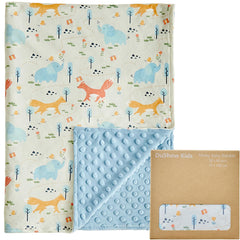 DuShow Animals blanket front design with playful animals for cozy nursery vibe.