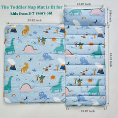 DuShow nap mat with removable pillow keeps toddler comfortable and easy to wash