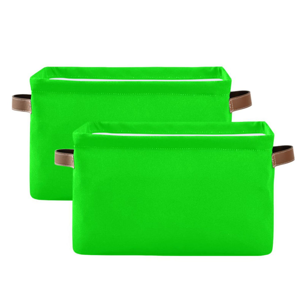 Dussdil neon lime storage basket on shelf highlights large capacity for clothes and toys.