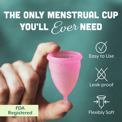 Dutchess large pink cup front view showing comfortable, discreet wear.