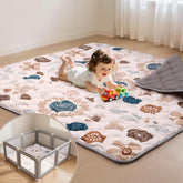 Duwenem baby play mat 71x59 inch soft padding for safe crawling.