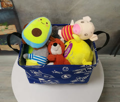 DUYIY durable canvas basket with top-edge frame stands upright.