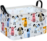 DUYIY rectangle gift storage basket front view with collapsible design for easy storage