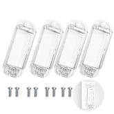 Dvvsav light switch guard pack – transparent design blends with decor while guarding switches.