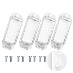 Dvvsav light switch guard pack – transparent design blends with decor while guarding switches.