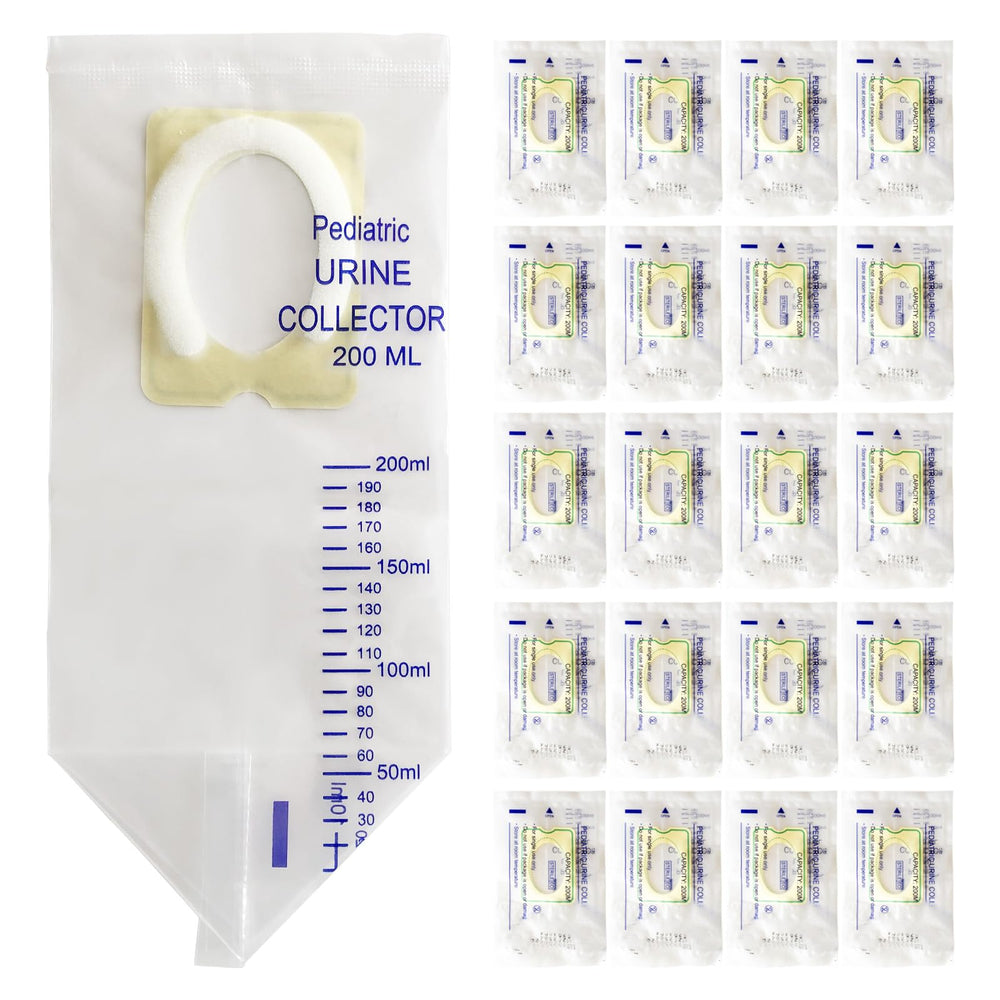 DWCHECK 20-pack pediatric urine bags collection for on-the-go use
