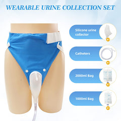 DWCHECK external catheter system for men with comfortable pant to help prevent leaks.