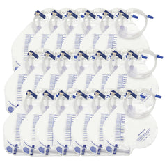 DWCHECK urinary bag 2000 mL with anti-reflux chamber for secure urine containment.