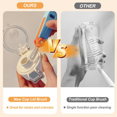 DWNDN stiff bristle corner brush removes grime from corners