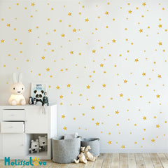 DXLING Melissalove white star stickers add playful light to nursery walls