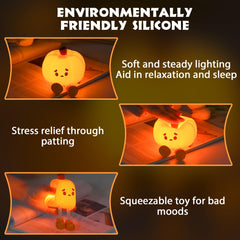 Rechargeable Dylviw Pumpkin Night Light for cordless bedside use