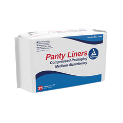 Dynarex unisex pant liner 6x17 in packaging shows size and product design for daily protection.