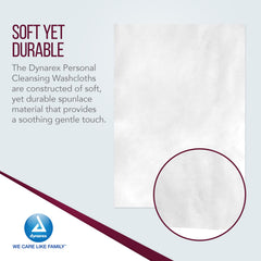 Dynarex easy-dispense tub showing one-handed access to wipes.