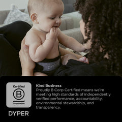 DYPER night-time protection diaper demonstrating secure overnight coverage.