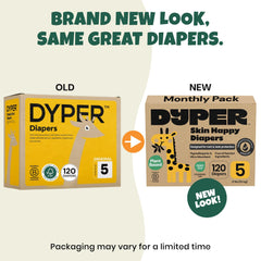 DYPER overnight leak-proof diaper core provides added protection for night sleep.
