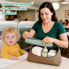 DZDOV placemat showing suction cups and straps for secure use.