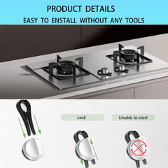 DZDXDZSW knob lock close-up reveals durable PC material.