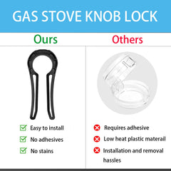 DZDXDZSW knob lock on stove enhances child safety.