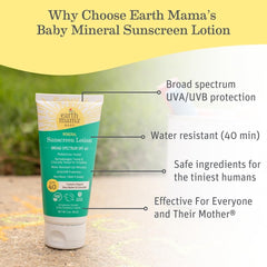 Earth Mama Baby Face lotion on forearm for even, gentle coverage.