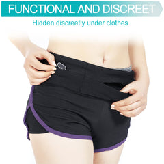 EaseCare PD belt securing PEG/J-tube while walking or sleeping.