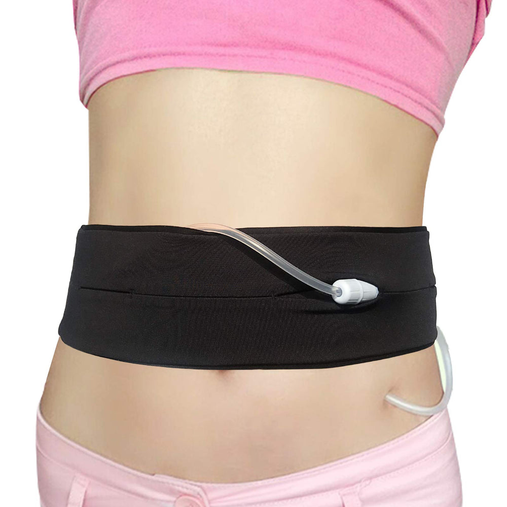 EaseCare PD belt worn under clothing keeps tubing secure during daily activities.
