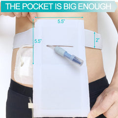 EaseToU G-tube pouch securely holds tubing under clothing.