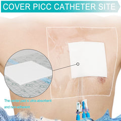 EaseToU picc line shield for safe showering with dressings intact