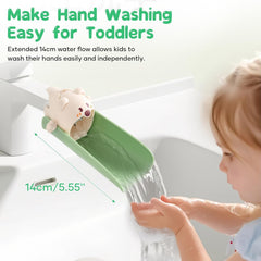 EASICUTI faucet extender with splash-proof design reduces water splashes