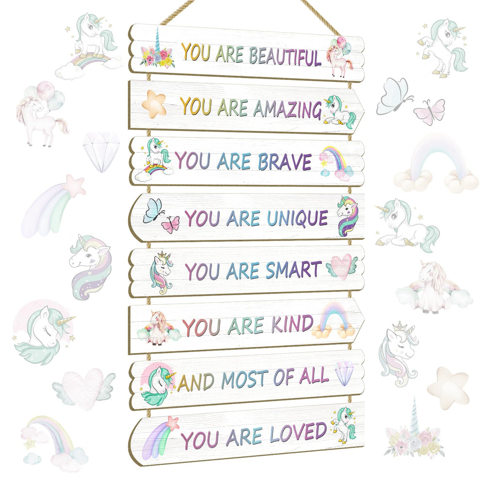 Easozoom unicorn wall art for nursery adds whimsy and confidence-boosting vibes
