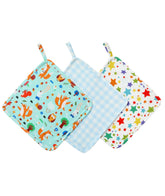 EASWEET pacifier blanket plaid with breathable bamboo fabric for on the go