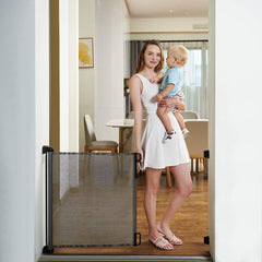 EasyBaby hardware-mounted installation kit with screws and spacers for secure setup.