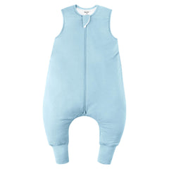 EasyFi bamboo sleep sack front view in blue showing all-season fit and soft texture.